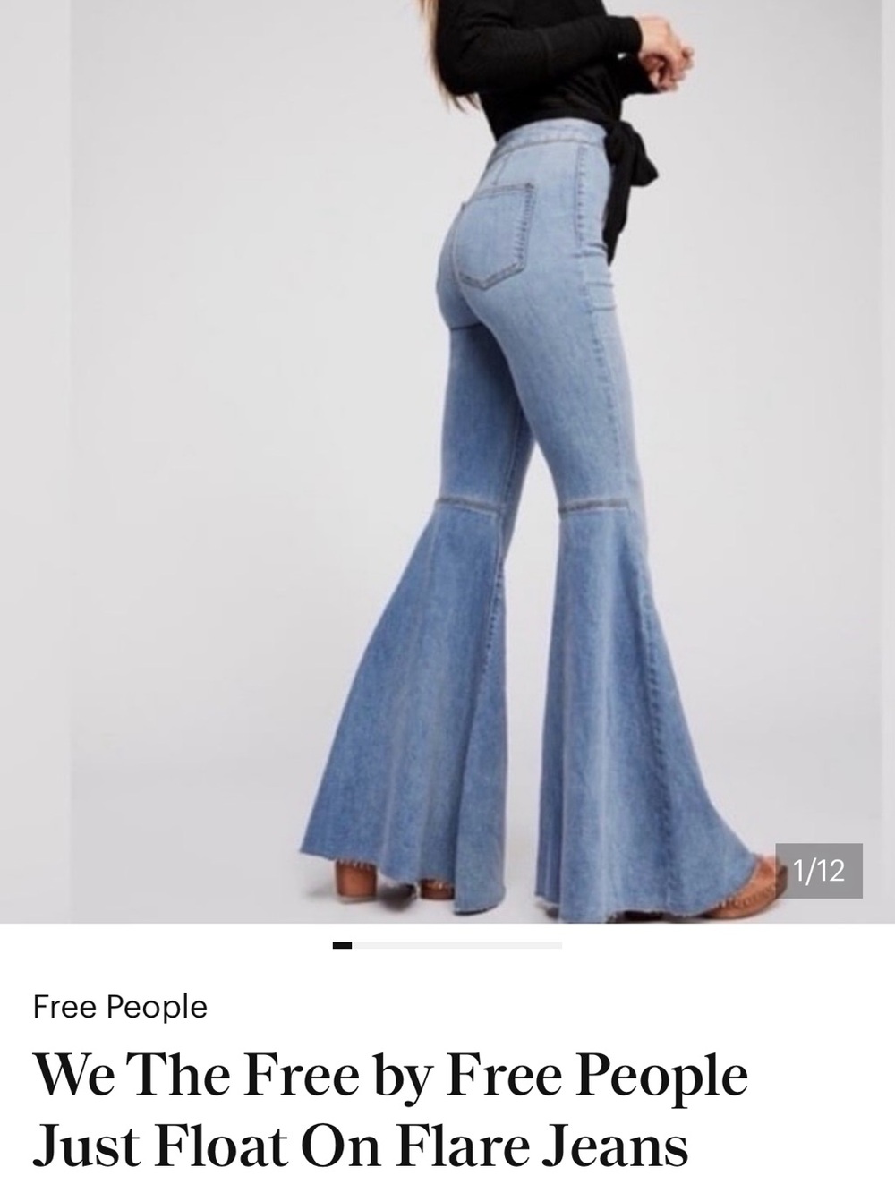 Free people just float on by flared jeans